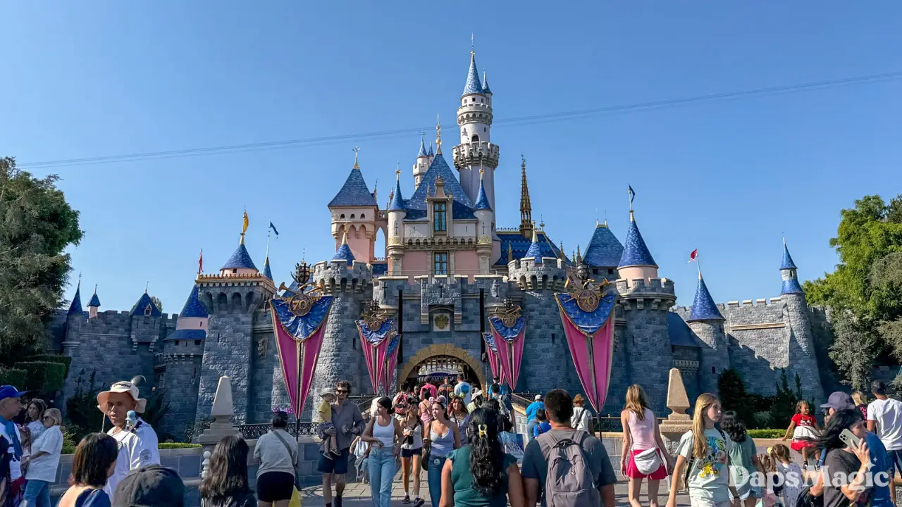 Disneyland 70th Celebration Disappears as Halloween Time Decorations Materialize